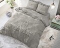 Lenjerie de pat pentru doua persoane Like Home Taupe, Royal Textile, 100% bumbac