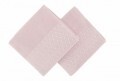 Set 2 prosoape de maini 50x90 cm, 100% bumbac, Soft Kiss, Noktalı  Pink