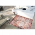 Covor Vintage Beige Orange, Floorita, 160 x 230 cm, 70% poliester chenille, 30% bumbac chenille, portocaliu