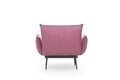 Fotoliu Aspen Solo, Futon, 95x80x85 cm, metal, rosu grizzled
