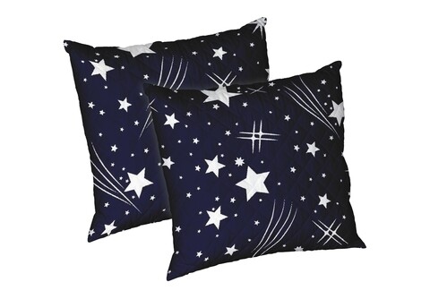 Set 2 perne Estrellas, microfibra matlasata, 70x70 cm