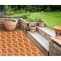 Covor indoor outdoor Floorita TRELLIS ORANGE 133X190