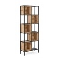 Biblioteca, Regular Wood, Bizzotto, 60x26x158 cm, otel/lemn de brad