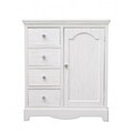 Bufet inferior, Blanc, Bizzotto, 66x32.5x80 cm, MDF, alb, finisaj mat