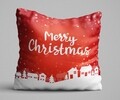 Perna decorativa, Christmas Decoration KRLNTXMAS-12, 43x43 cm, policoton, multicolor