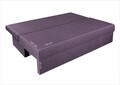 Canapea extensibila Alfi 192x80x77 cm cu lada de depozitare, Purple/Light Grey