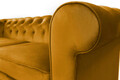 Canapea Oxford Chesterfield, 93x183x75 cm, 2 locuri, Mustard