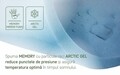 Saltea Argentum Therapy, Memory Arctic Gel, Husa cu ioni de argint, Super Ortopedica, Anatomica 120x200 cm