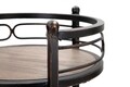 Biblioteca Essential Round, Mauro Ferretti, Ø28 x 112 cm, fier/MDF