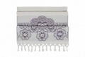 Set 4 prosoape de baie, Saheser, 100% bumbac, Marcelo Lilac