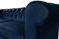 Canapea Oxford Chesterfield, 93x183x75 cm, 2 locuri, Albastru