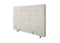 Pat matrimonial, Stockholm, Dots E, 140x200 cm, saltea tip Pocket, topper memory, Bej