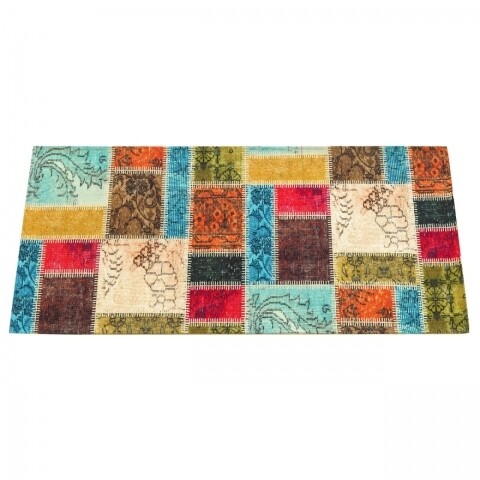 Covor rezistent Webtappeti Patchwork 60 x 240 cm, multicolor