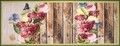 Covor pentru bucatarie, Olivio Tappeti, New Smile Modern, Flowers, 50 x 80 cm, nylon, multicolor