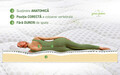 Saltea ortopedica Aloe Vera Dual Confort, 180x200x25cm, Memory 4 cm, 7 zone de confort, reversibila, fermitate medie