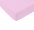 Cearsaf de pat cu elastic Bedora, 140x200 cm, bumbac ranforce, roz pal