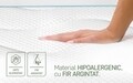 Saltea Argentum Therapy Memory Pocket 7 zone, Husa cu ioni de argint, Super Ortopedica, Anatomica, 160x200 cm