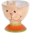 Suport pentru ou Brown Bunny,  6x7 cm, dolomita, multicolor