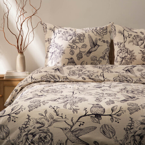 Lenjerie de pat pentru o persoana Pamela, Homla, 2 piese, 140x200 cm, bumbac, multicolor