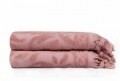 Set 2 prosoape de maini 50x90 cm, 100% bumbac, Saheser, Bağlamalı Firuze  Dusty Rose