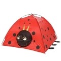 Cort de gradina pentru copii Ladybug, Decoris, 120x120x80 cm, poliester, rosu