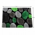 Covor Pebble Koberec Vzor, 100 x 140 cm, 100% poliester, verde/gri/negru