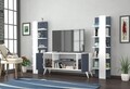 Mobilier living Raffline, 3 corpuri, 100x20x100 cm, PAL , alb/gri