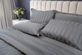 Lenjerie de pat, 2 persoane, 100% Bumbac egiptean, 6 piese, 200x220 cm, Grey