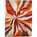 Covor Infinite Splinter Orange, Flair Rugs, 120 x 170 cm, 100% poliester, portocaliu/bej