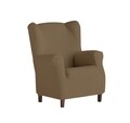 Husa fotoliu elastica bi-stretch, Dorian, wing chair, bej in C/11