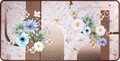 Covor pentru bucatarie, Olivio Tappeti, Miami 3, Flowers, 50 x 180 cm, poliester, multicolor