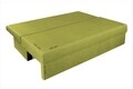 Canapea extensibila Alfi 192x80x77 cm cu lada de depozitare, Lime/Stripes