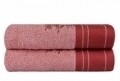 Set 2 prosoape de maini 50x90 cm, 100% bumbac, Hobby, Infinity Light Rose