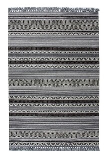 160x230 cm, Negru/Alb, Negru, Alb