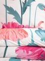 Lenjerie de pat King Size, Selva, Homla, 200x220 cm, 3 piese, microfibra din poliester, multicolor