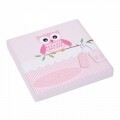 Taburet pliabil cu spatiu de depozitare Pink Owl, Heinner Home, 37.5 x 38 x 38 cm, PVC, multicolor