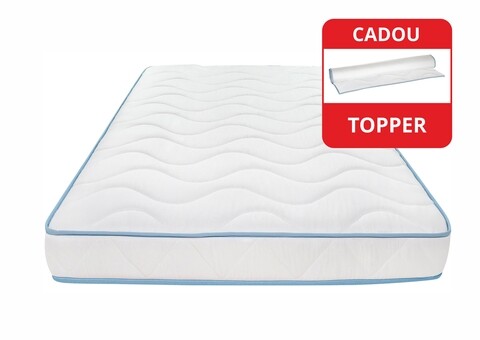 Saltea super ortopedica Bleu Ciel 140x200x16 cm + Topper