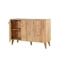 Set mobilier living 2 piese, comoda si comoda TV, Motto 2-200, Vella, atlantic pine