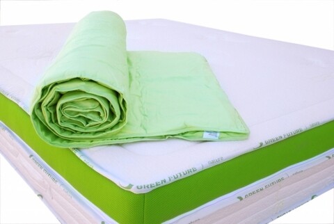 Protectie de saltea Nature 90x200 cm Verde - Bambus