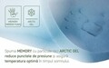 Saltea Argentum Therapy PLUS 120x200 cm, 14+6 Memory Arctic Gel, Husa cu ioni de argint, 7 zone de confort, Super Ortopedica, Anatomica