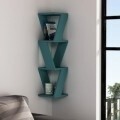 Raft pentru perete, Homitis, Zena - Turquoise, 22x22x85 cm