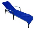 Set saltea si perna pentru sezlong Bedora Summer 60x190 cm, Albastru