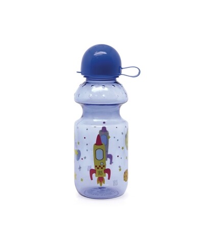 Sticla apa pentru copii, SnackRico Boy, Iris Barcelona, 350 ml,Tritan, albastru