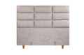 Pat matrimonial, Stockholm, Harmony E, 180x200 cm, saltea tip Pocket, topper memory, Taupe