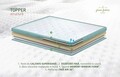 Pat matrimonial, Stockholm, Classic E, 160x200 cm, saltea tip Pocket, topper memory, Mint