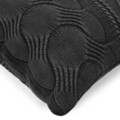 Perna decorativa Classical Rib, Decomex, 45x45 cm, poliester, negru