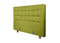 Pat matrimonial, Stockholm, Buttons E, 160x200 cm, saltea tip Pocket, topper memory, Verde