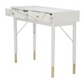 Consola Luxy, Mauro Ferretti, 100 x 40 x 79  cm, lemn de pin/fier, alb/auriu