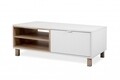 Masuta pentru cafea, Finori, Menorca 55A, 110 x 43.5 x 60 cm, PAL, alb/maro