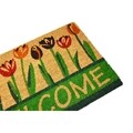 Covoras de intrare, Casa Plastor, Welcome Spring, 40 x 60 cm, cauciuc/fibra nuca de cocos, multicolor